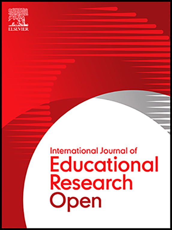 Go to journal home page - International Journal of Educational Research Open